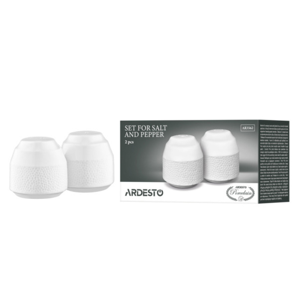 Набір для спецій Ardesto Ancona, для солі та перцю 2 предмети, 5.4х5.5см (AR3562)