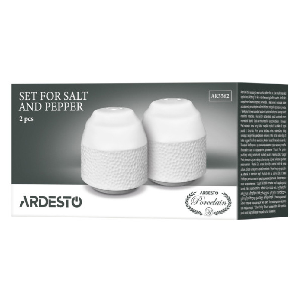 Набір для спецій Ardesto Ancona, для солі та перцю 2 предмети, 5.4х5.5см (AR3562)