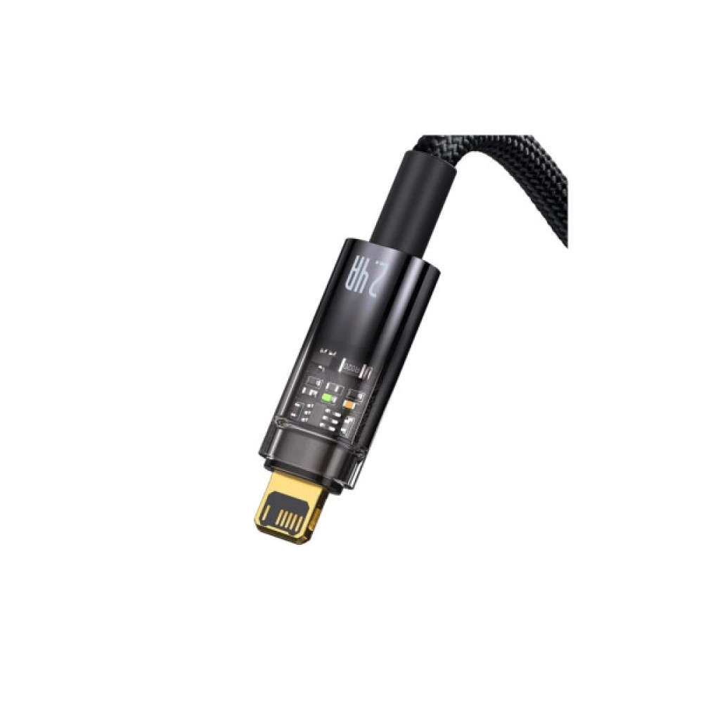 Дата кабель USB 2.0 AM to Lightning 1.0m 2.4A Explorer Series black Baseus (CATS000401)