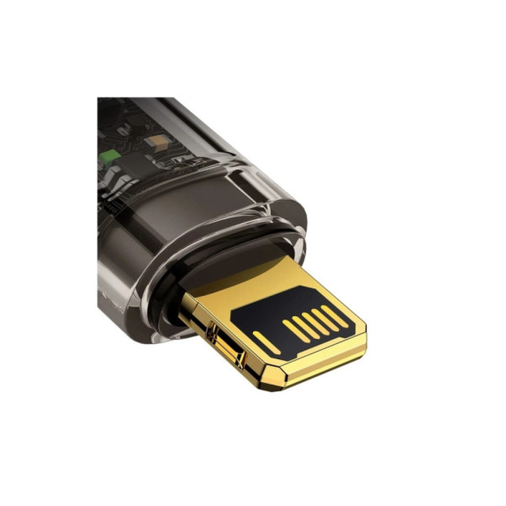 Дата кабель USB 2.0 AM to Lightning 1.0m 2.4A Explorer Series black Baseus (CATS000401)