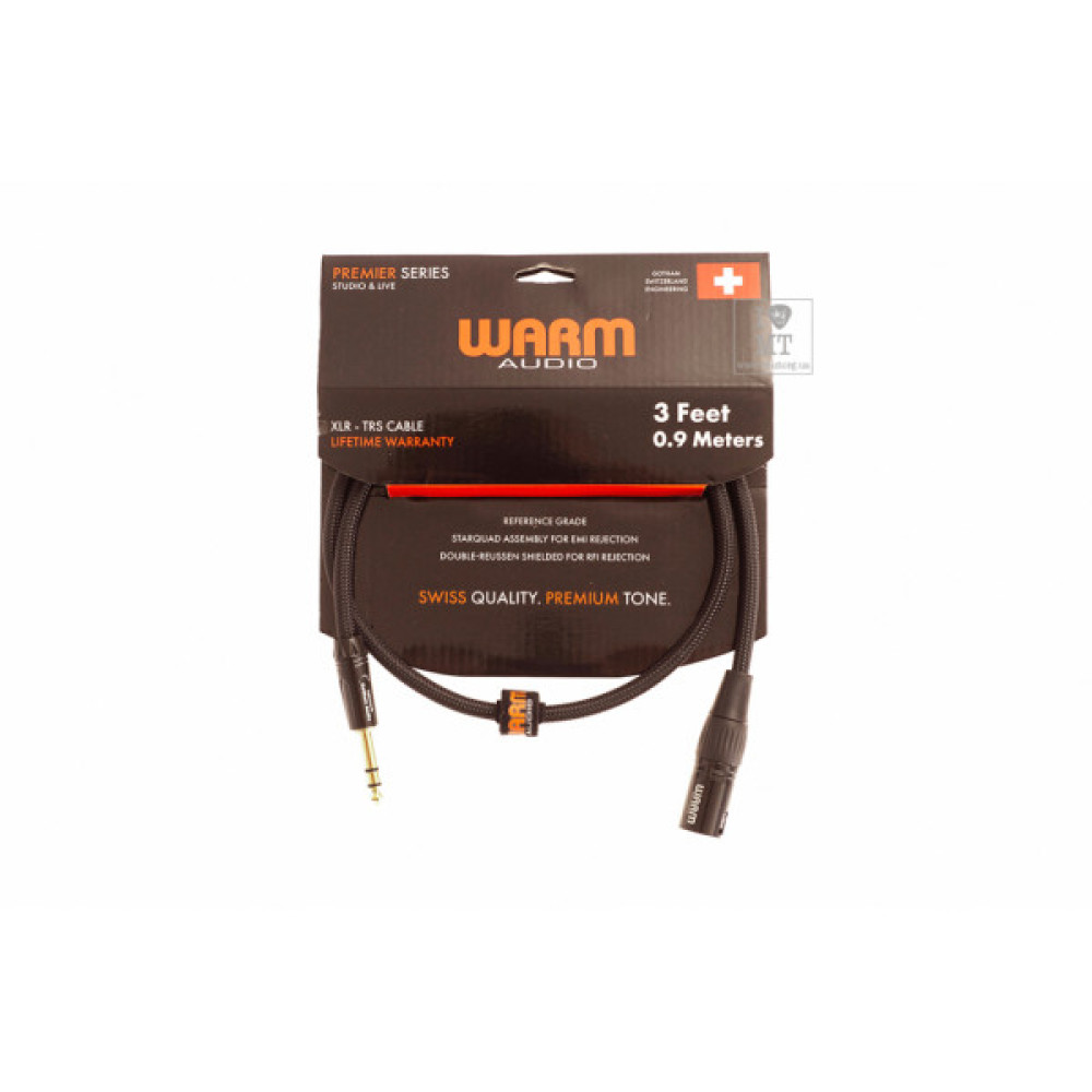 Мікрофонний кабель Warm Audio Prem-XLRm-TRSm-3' 0.9 m (231560)