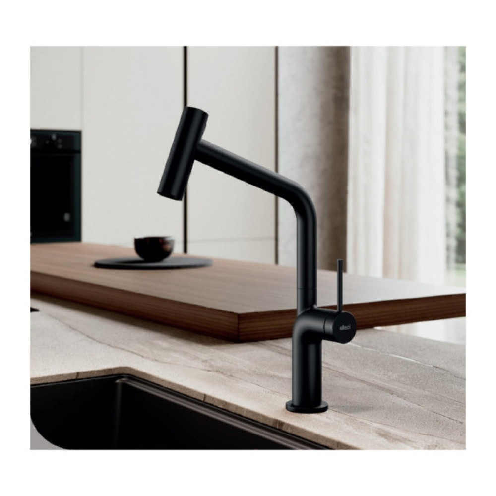 Змішувач Elleci Loch black 86