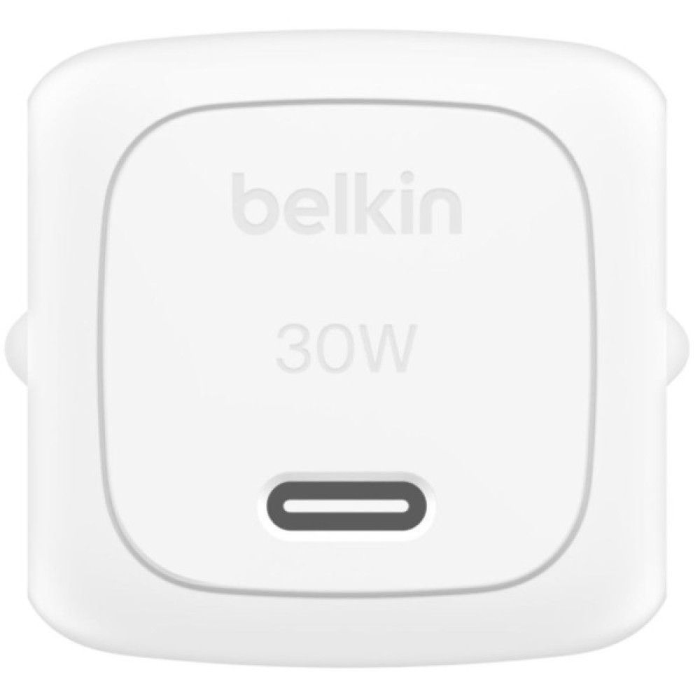 Зарядний пристрій Belkin USB-C PD30W PPS + cable USB-C to USB-C 1.0m PVC white (WCA008KQ1MWH-B6)