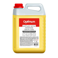 Рідина для чищення ванн PRO service Optimum Для миття та дезінфекції сантехніки Лимон 5 л (4823071623208)