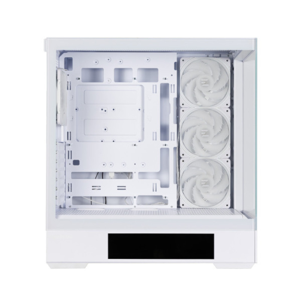 Корпус Zalman P40 DS без БЖ, 2xUSB3.0, 1x Type C, 3x120мм ARGB Reverse,  1x120мм ARGB, VGA 420мм, LCS ready, TG Side/Front Panel, Display, ATX, білий
