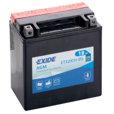 Акумулятор автомобільний EXIDE Акумулятор Мото EXIDE 18Ah Ев (-/+) (230EN) (д150*ш90*в160) ETX20CH-BS (ETX20CH-BS)