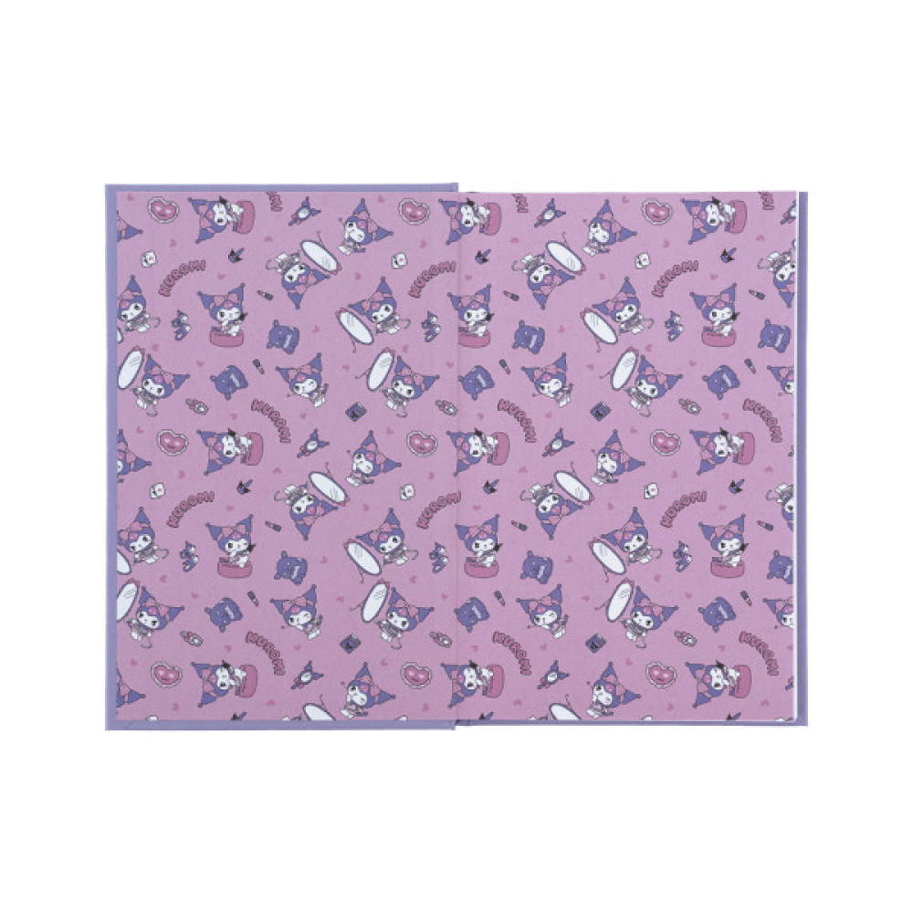 Блокнот Kite А6 Kuromi, тверда обкладинка, 80 аркушів, клітинка (HK24-199-2)