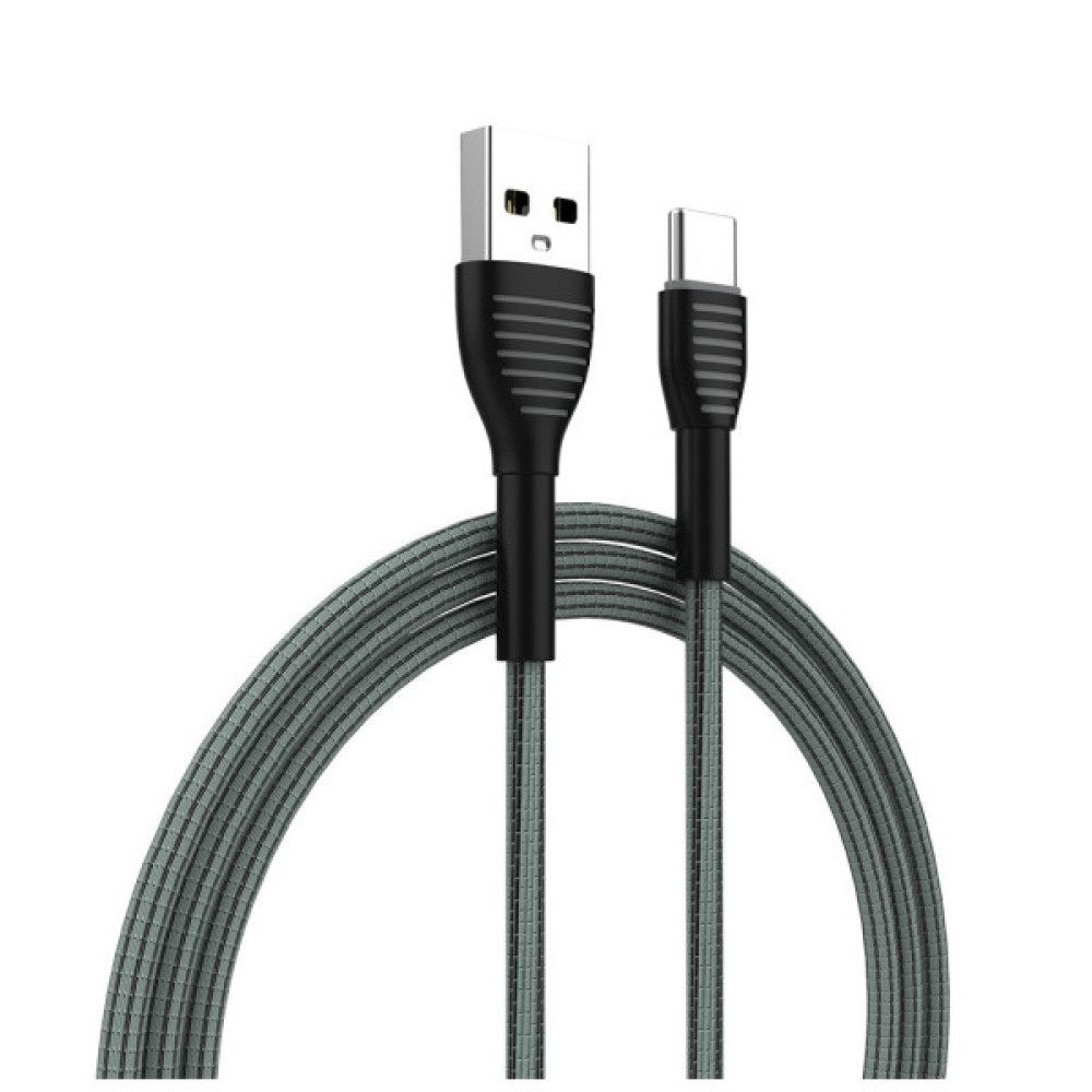 Дата кабель USB 2.0 AM to USB-C 1.0m ColorWay (CW-CBUC041-GR)