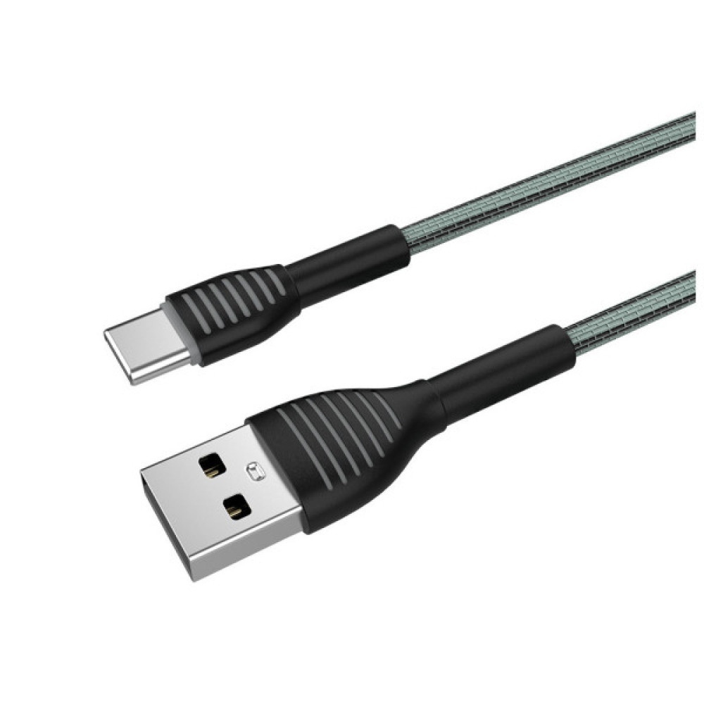 Дата кабель USB 2.0 AM to USB-C 1.0m ColorWay (CW-CBUC041-GR)