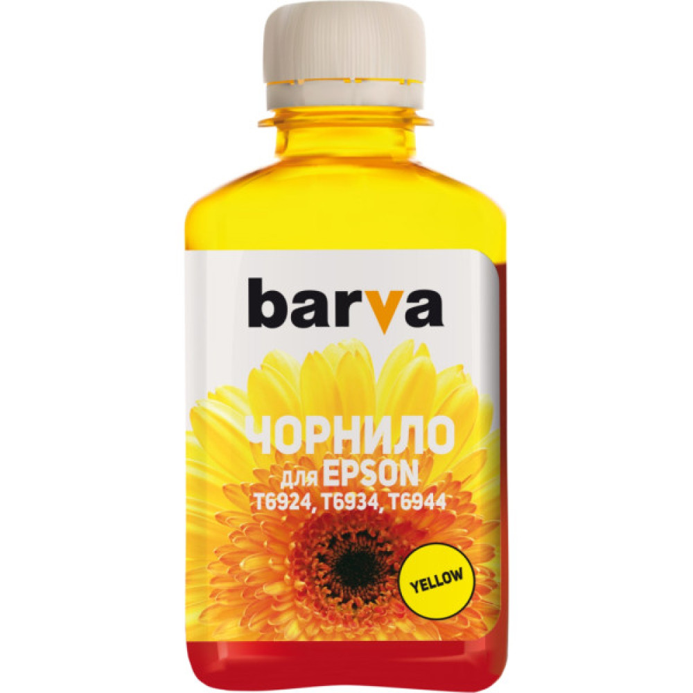 Чорнило Barva Epson E69, 180 мл, yellow (E69-768) Чорнило Barva Epson E69, 180 мл, yellow (E69-768)