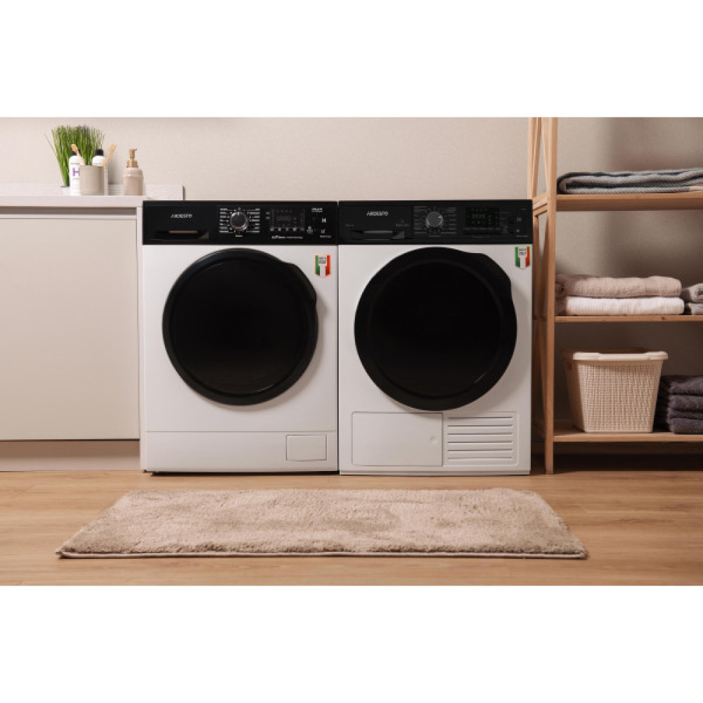 Сушильна машина ARDESTO тепловий насос Bianco Vero, 8кг, A+++, 63см, дисплей, інвертор, підсвіч.барабана, білий