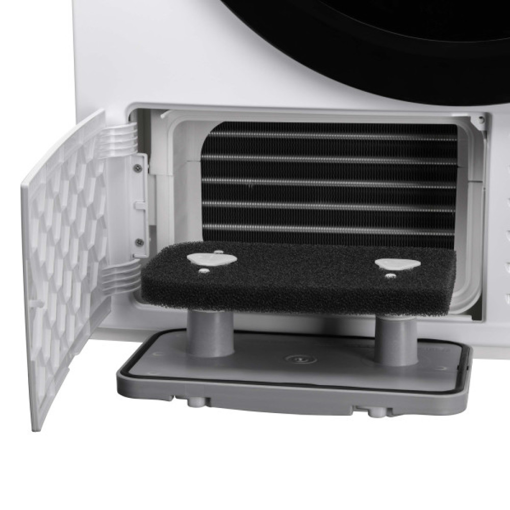 Сушильна машина ARDESTO тепловий насос Bianco Vero, 8кг, A+++, 63см, дисплей, інвертор, підсвіч.барабана, білий