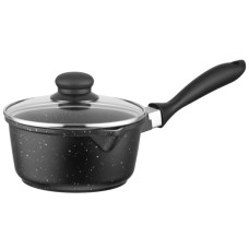 Ківш Ardesto Gemini Anzio, 1.4л, алюміній, чорний (AR2412GES)