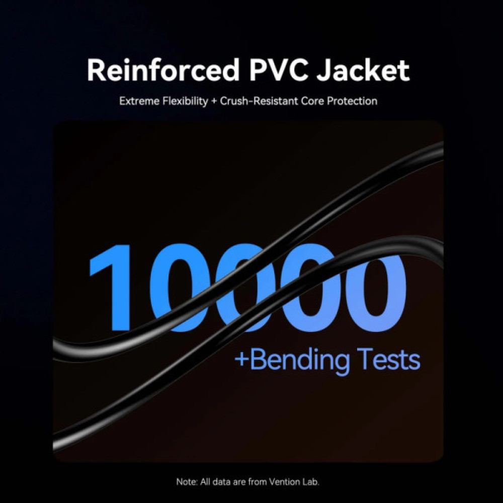 Кабель мультимедійний HDMI M to HDMI M 20.0m 4K fiber optic black Vention (ALSBQ)