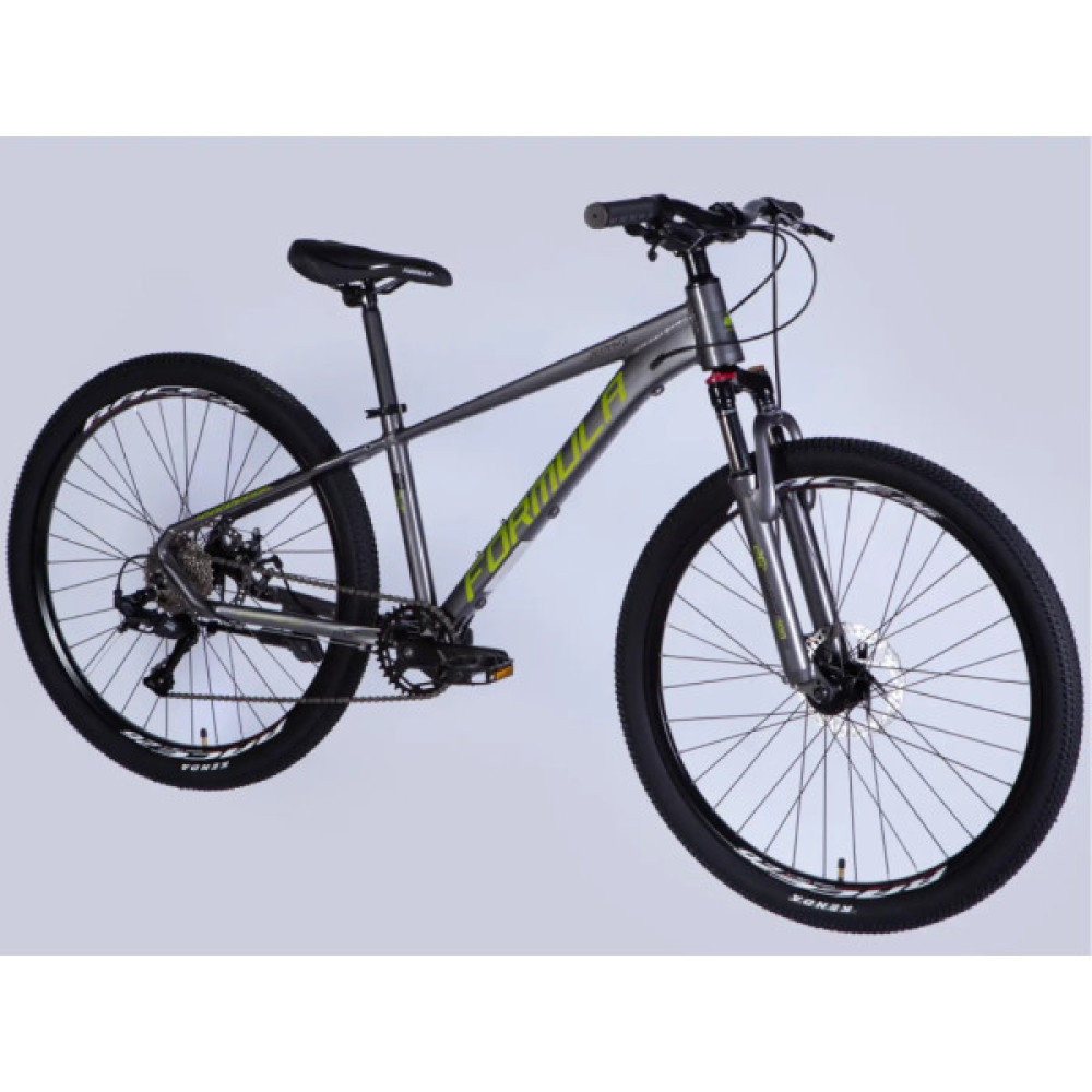Велосипед Formula 26" ZEPHYR 3.0 DD CS рама-14" AL 2026 сірий з зеленим (OPS-FR-26-814)
