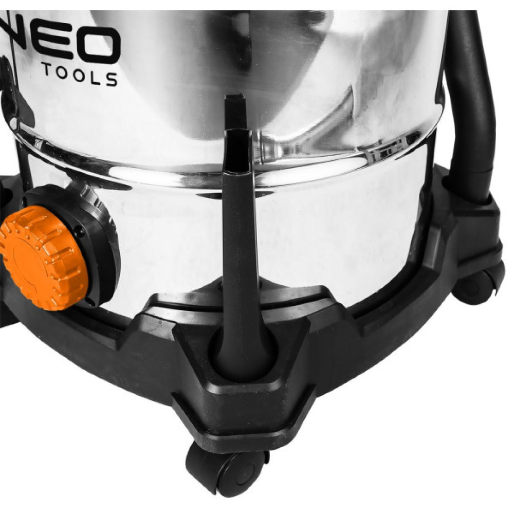 Пилосос професійний Neo Tools, 1400Вт, 18 кПа, контейнер 30л, HEPA, колеса, 5.92кг