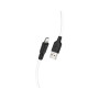 Дата кабель USB 2.0 AM to Lightning 2.0m 2.4A silicone X21 black+white HOCO (6931474713780) Дата кабель USB 2.0 AM to Lightning 2.0m 2.4A silicone X21 black+white HOCO (6931474713780)