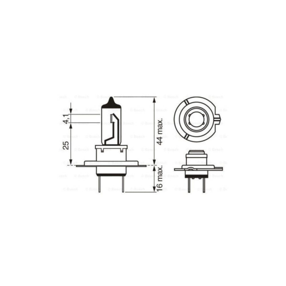 Автолампа Bosch галогенова 55W (1 987 301 012)