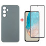 Чохол до мобільного телефона Dengos Samsung Galaxy M35 5G Carbon + glass Grey (DG-KM-101) Чохол до мобільного телефона Dengos Samsung Galaxy M35 5G Carbon + glass Grey (DG-KM-101)