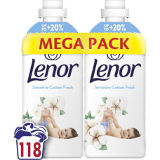 Кондиціонер для білизни Lenor Для чутливої шкіри Свіжість бавовни 2 х 1.239 л (8700216880824)