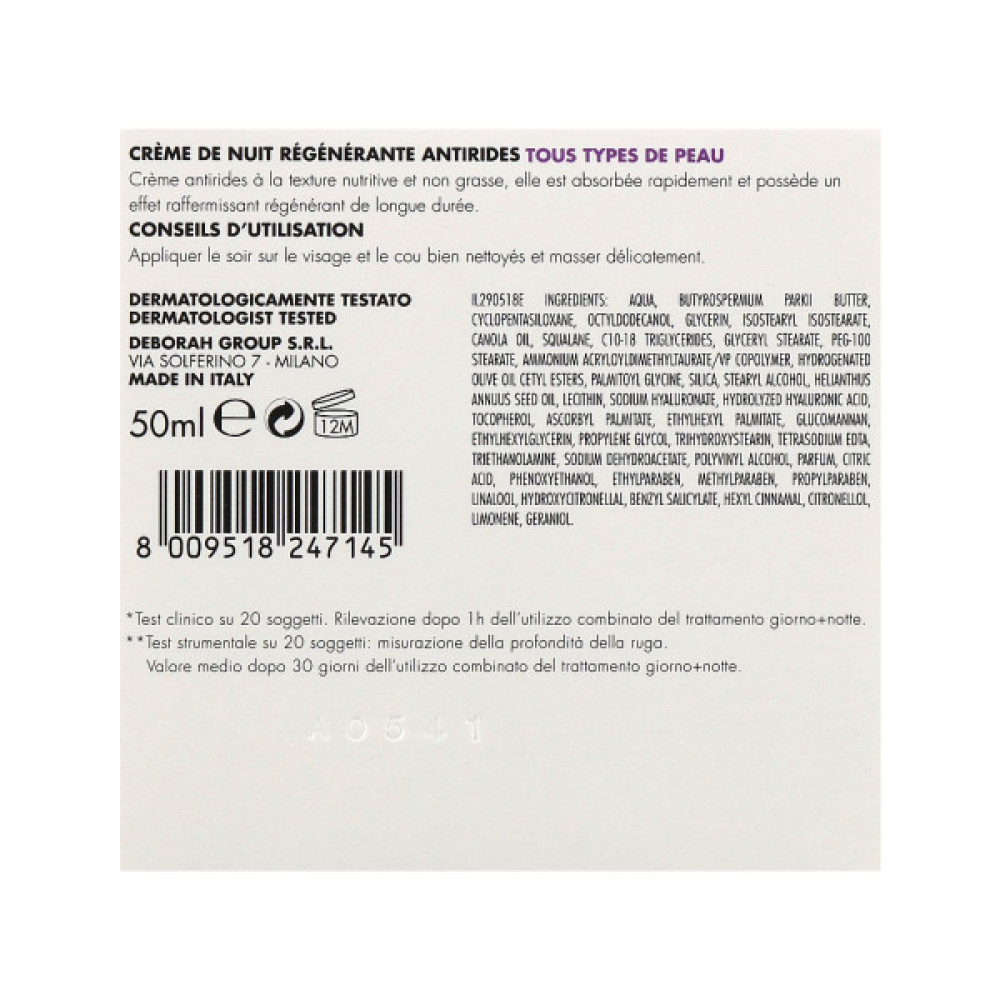 Крем для обличчя Dermolab Regenerating Anti-Wrinkle Night Cream Проти зморшок 50 мл (8009518247145)