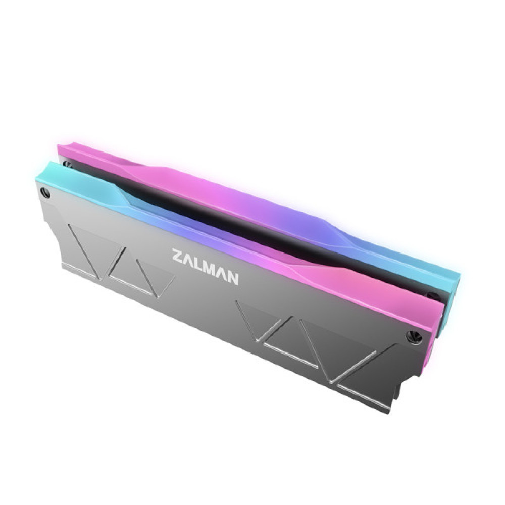Радіатор охолодження для RAM Zalman MH10, ARGB Single/Double Sided RAM, 3-Pin, 5V, сріблястий