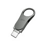 USB флеш накопичувач Silicon Power 128 GB DriveMobile C80 USB 3.1 + Type-C Silver (SP128GBUC3C80V1S)
