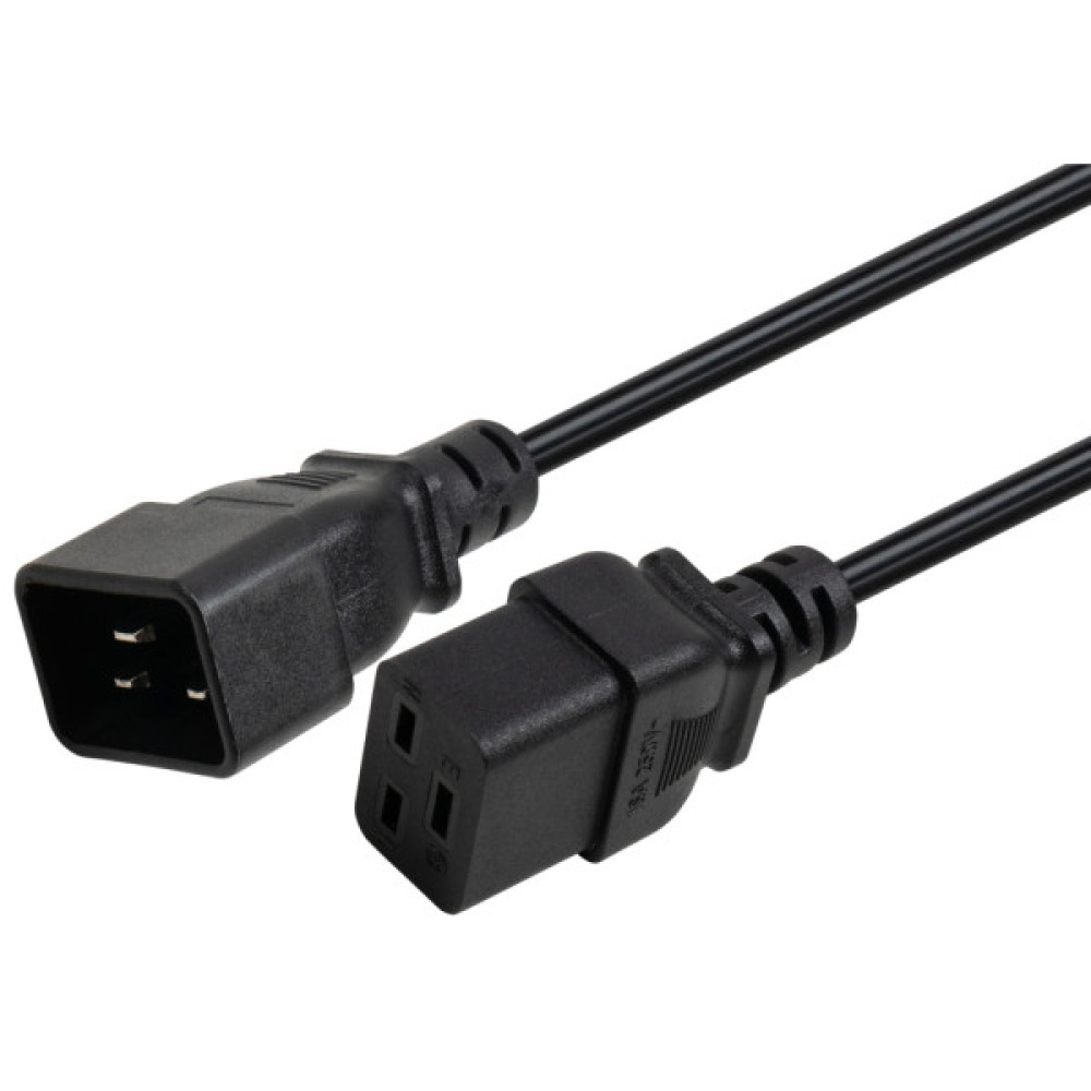 Кабель живлення C19 to C20 1.8m 1.5mm2 Rezone (RZPC-19201815)