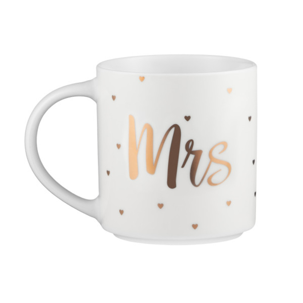 Чашка Ardesto Mrs, 280мл, порцеляна, білий (AR3499)