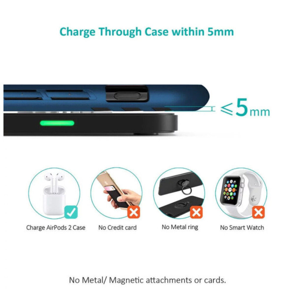 Зарядний пристрій Choetech Wireless 10W black (T511-S)
