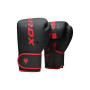 Боксерські рукавички RDX F6 Kara Matte Red 10 унцій (BGR-F6MR-10OZ)