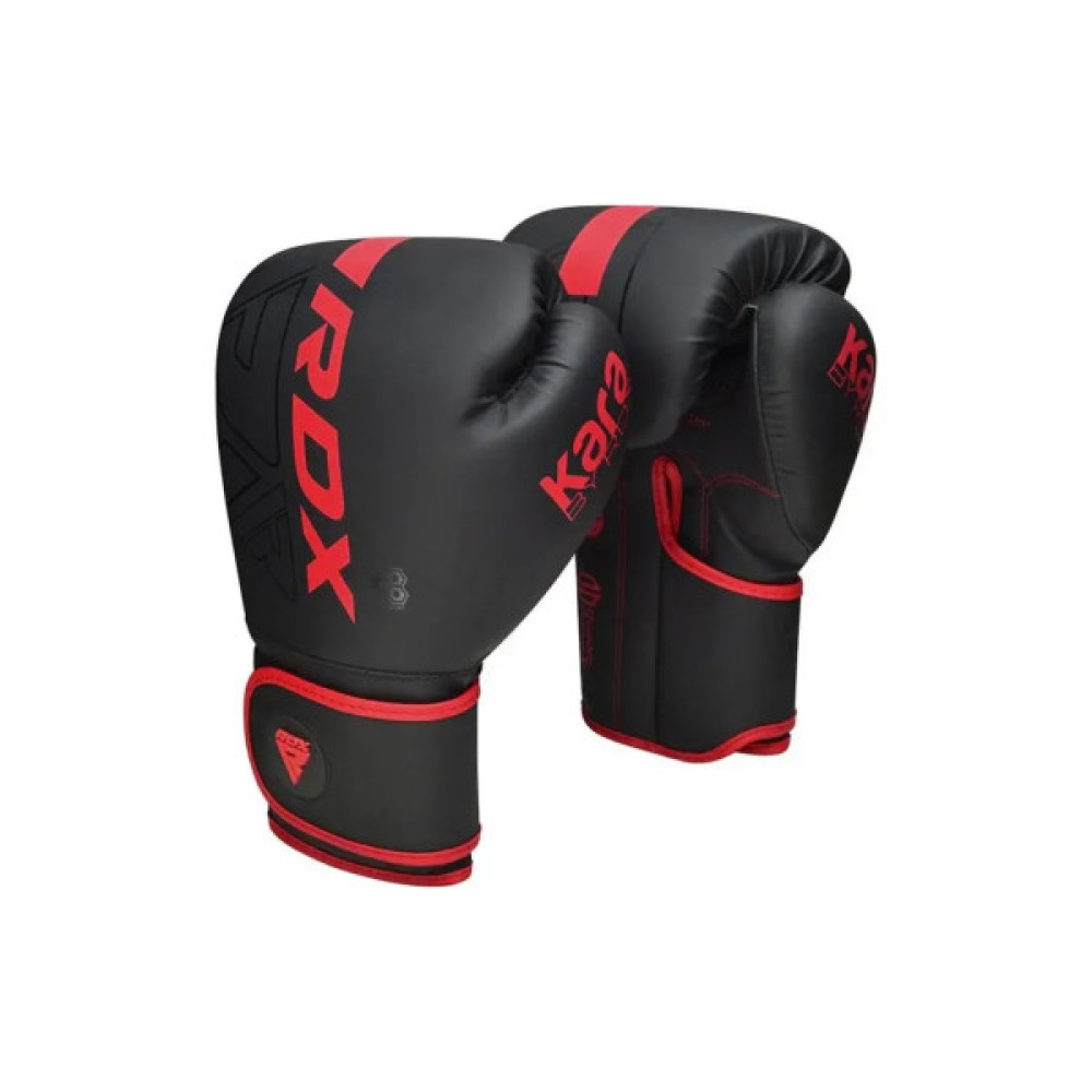 Боксерські рукавички RDX F6 Kara Matte Red 10 унцій (BGR-F6MR-10OZ)