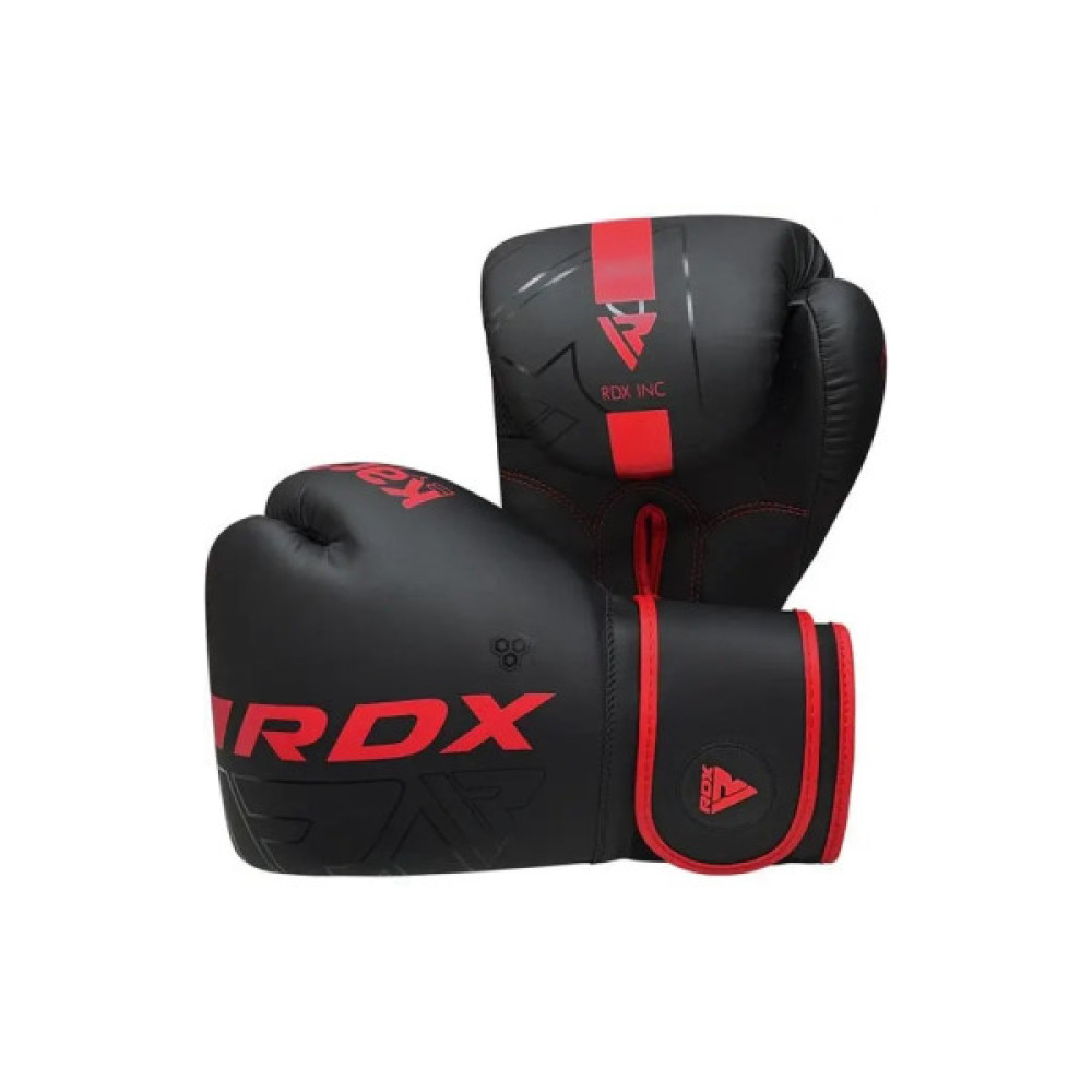 Боксерські рукавички RDX F6 Kara Matte Red 10 унцій (BGR-F6MR-10OZ)
