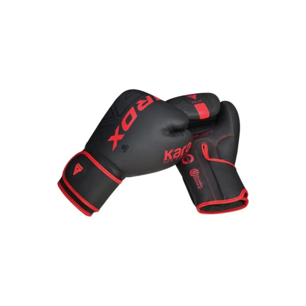 Боксерські рукавички RDX F6 Kara Matte Red 10 унцій (BGR-F6MR-10OZ)