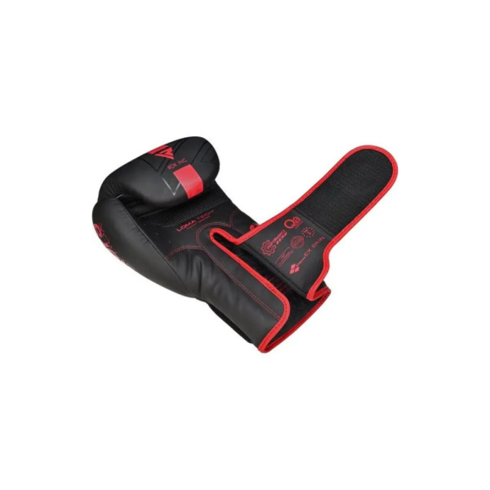 Боксерські рукавички RDX F6 Kara Matte Red 10 унцій (BGR-F6MR-10OZ)