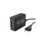 Зарядний пристрій Hama 1xQC3.0, 3xUSB-A, 1xUSB-C PD 51W (00201630) Зарядний пристрій Hama 1xQC3.0, 3xUSB-A, 1xUSB-C PD 51W (00201630)