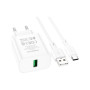 Зарядний пристрій BOROFONE BA72A charger set (Type-C) White (BA72ACW) Зарядний пристрій BOROFONE BA72A charger set (Type-C) White (BA72ACW)