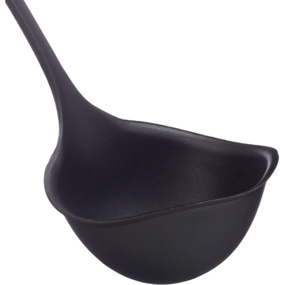 Ополоник Fiskars Essential, 28см, пластик, чорний (1065594)