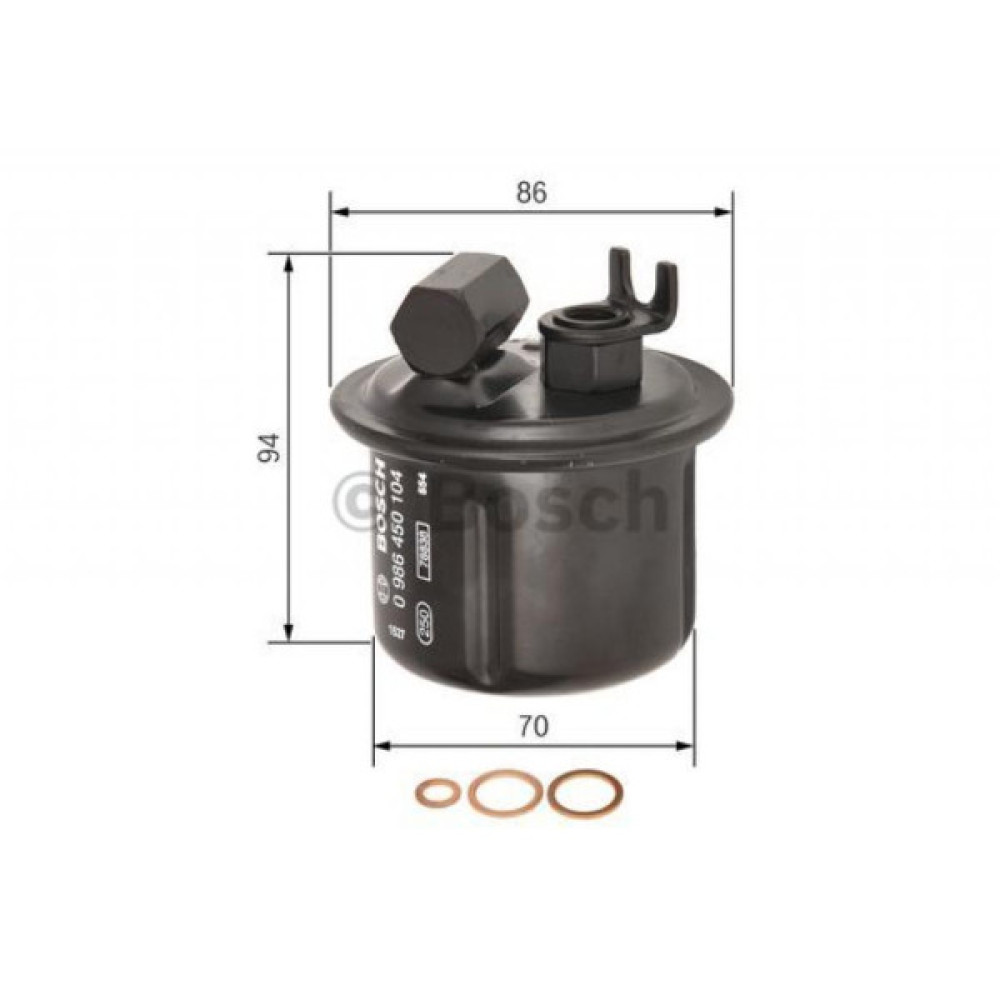 Фільтр паливний Bosch 0 986 450 104 Фільтр паливний Bosch 0 986 450 104