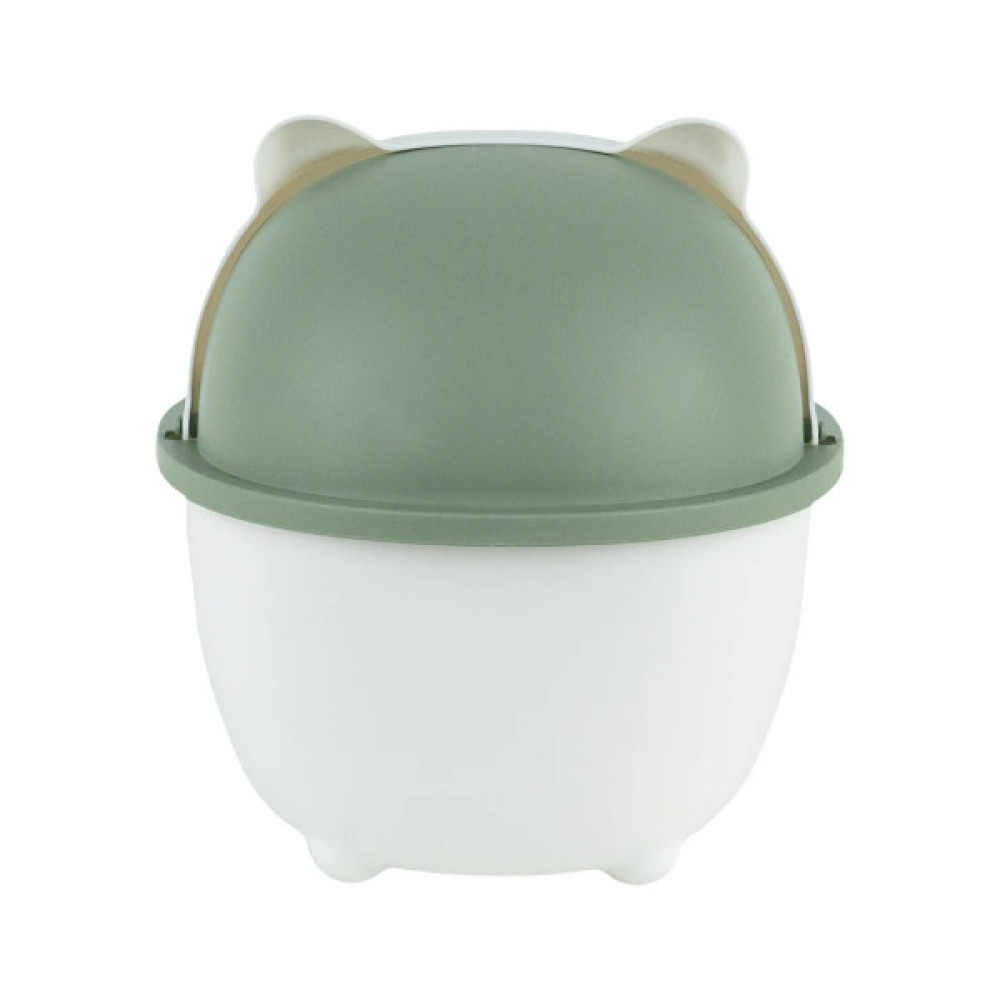 Кошик для паперів Kite Настільний контейнер для сміття, біло-зелений (K24-009-7)