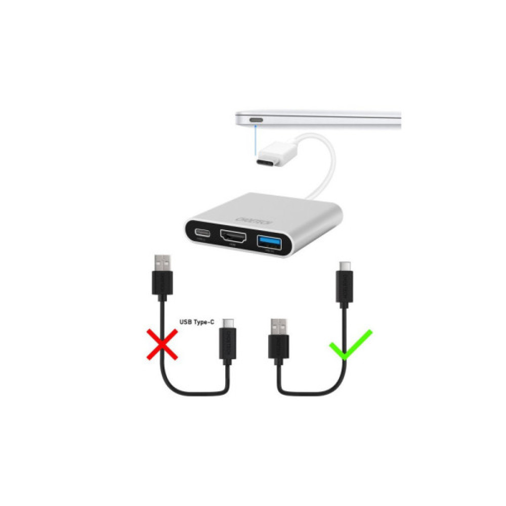Дата кабель USB 2.0 AM to USB-C 1.0m Choetech (AC0002)