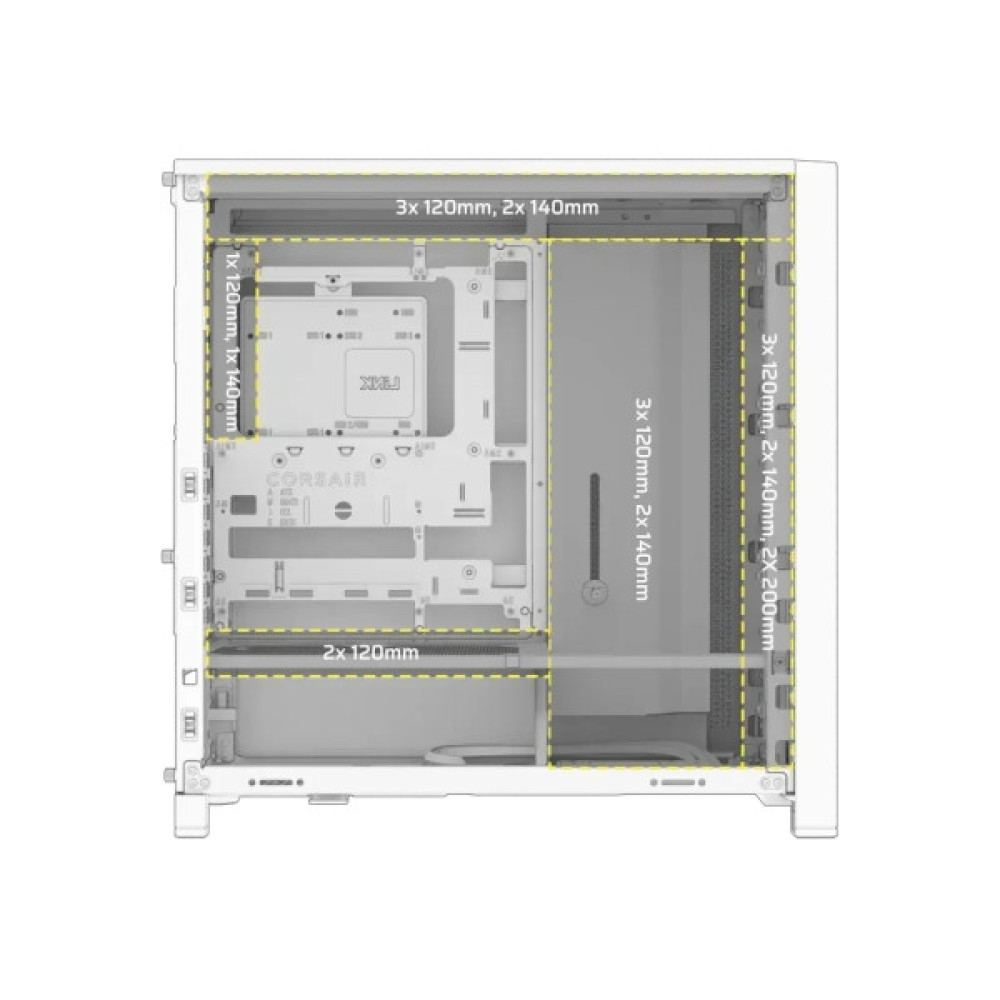 Корпус для ПК Corsair FRAME 4000D RS ARGB White (CC-9011297-WW)