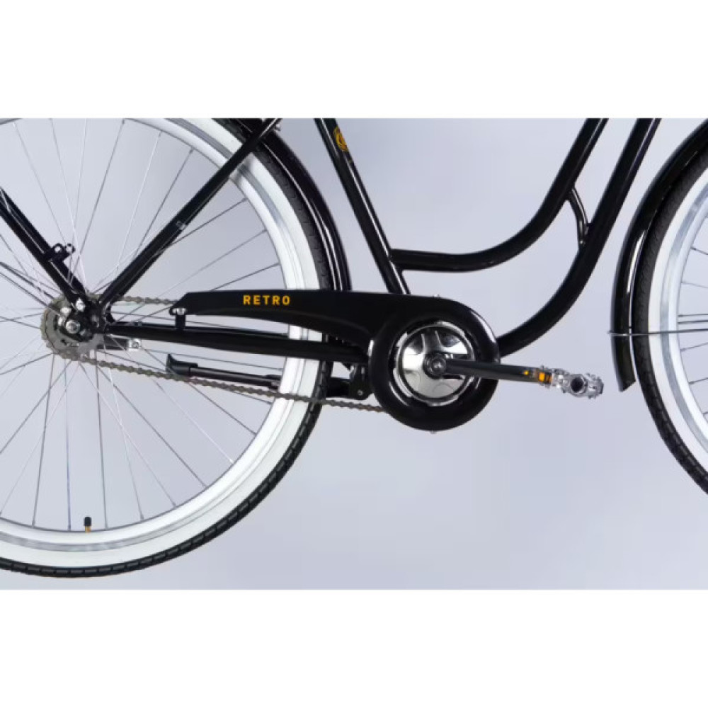 Велосипед Dorozhnik 28" RETRO Velosteel рама-19" ST 2026 чорний (OPS-D-28-549)