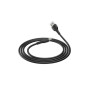 Дата кабель USB 2.0 AM to Lightning 1.0m 2.4A black BOROFONE (6931474743893)