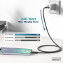 Дата кабель USB-C to USB-C 2.0m USB 4.0 Gen2 20G 240W 8K silicone black Digitus (AK-300344-020-S) Дата кабель USB-C to USB-C 2.0m USB 4.0 Gen2 20G 240W 8K silicone black Digitus (AK-300344-020-S)