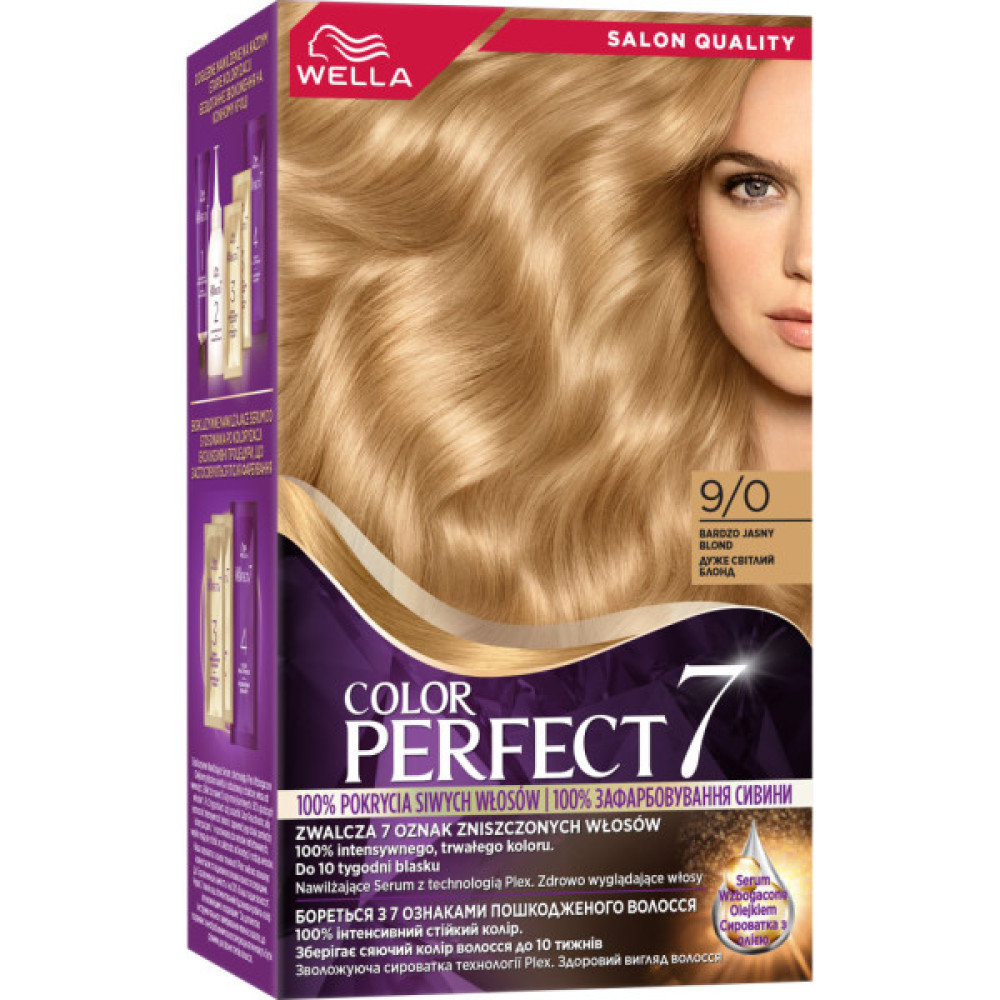 Фарба для волосся Wella Color Perfect 9/0 Дуже світлий блонд (4064666598406)