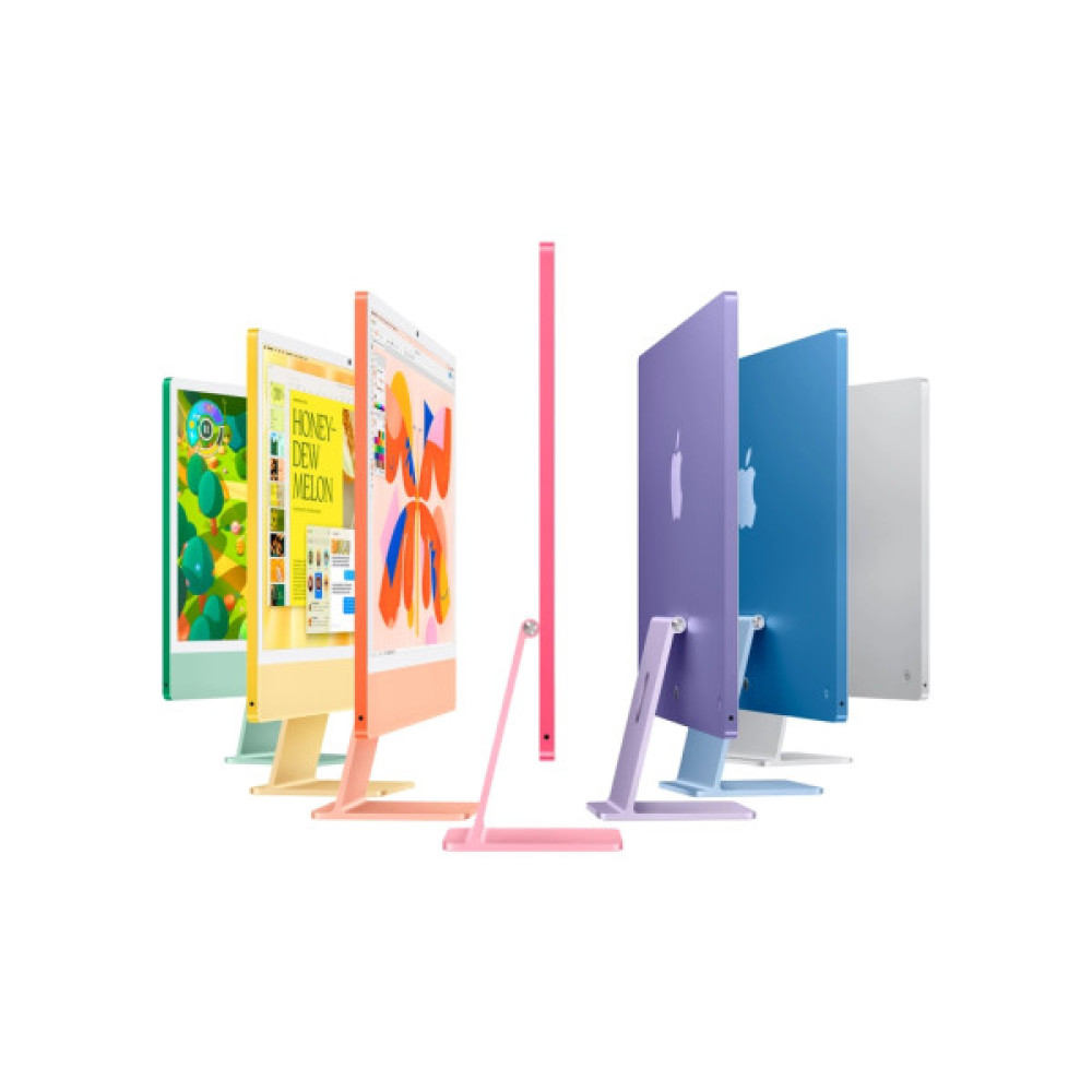 Комп'ютер Apple 24" iMac Retina 4.5K / Apple M4 (10-c/CPU, 10-c/GPU), 16, 256, Silver (MWV13UA/A)