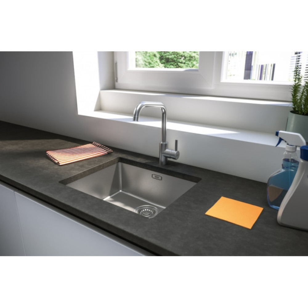 Змішувач для кухні Franke Eos Neo U, довж.виливу - 220мм, поворотний, 1+аератор, нерж