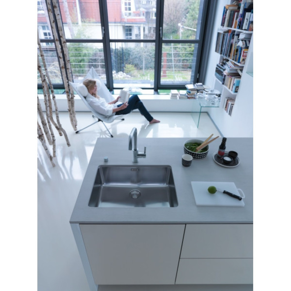 Змішувач для кухні Franke Eos Neo U, довж.виливу - 220мм, поворотний, 1+аератор, нерж