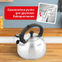 Чайник Tefal Duetto+ зі свистком 2.5 л чорний/сталевий (N4210310)